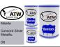 Preview: Mazda, Concord Silver Metallic, D6: 500ml Lackdose + 500ml Klarlack + 250ml Härter - Set, von ATW Autoteile West.